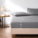 King Size Full Fitted Sheet Extra Deep 25cm Bed Sheets - Dark Grey