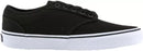 Vans Men's Atwood Casual Canvas Skate Shoes Trainers BNIB, Black / White - UK 7