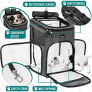 Pet Dog Carrier Backpack Portable Travel Cat Bag Comfort Breathable Mesh Soft