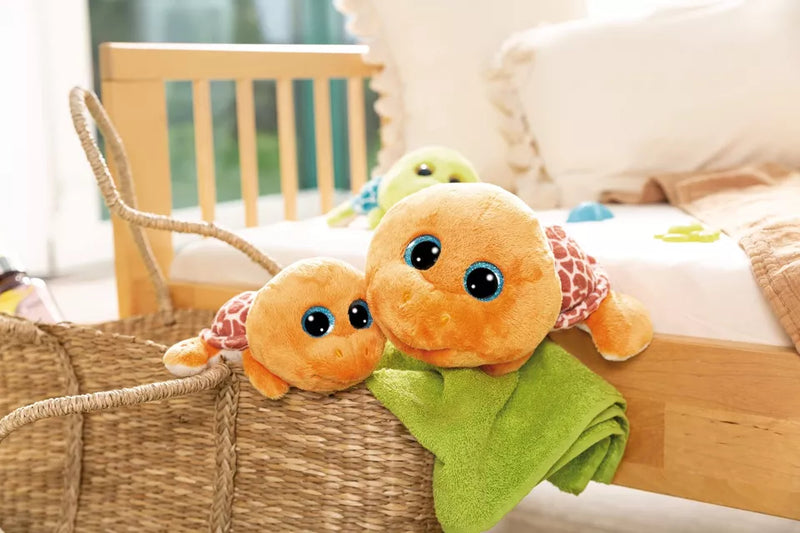 NICI 45555 GLUBSCHIS Hubbli 25cm Cuddly Toy Orange Turtle Plush Toy