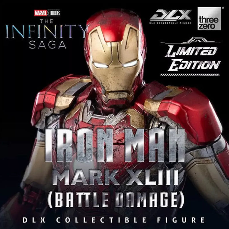 Threezero Avengers The Infinity Saga Dlx Iron Man Mark XLIII Battle Damage 1:12