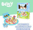 Bluey Wooden Tea Party Set 18 Piece Pretend Play Teapot Cups Tray FSC Toy Age 3+