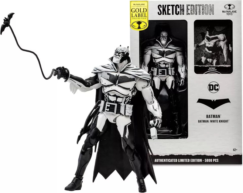 DC Multiverse Batman White Knight Sketch Edition (Gold Label) 7" Action Figure