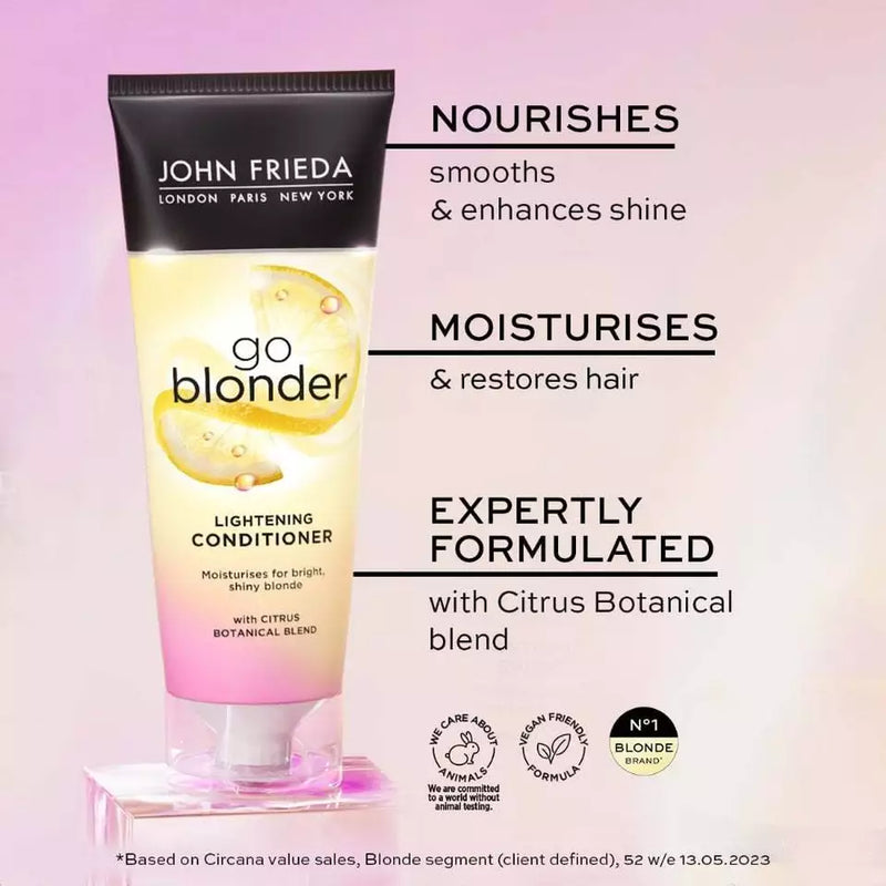 John Frieda Go Blonder Lightening Conditioner With Citrus Botanical Blend 250ml