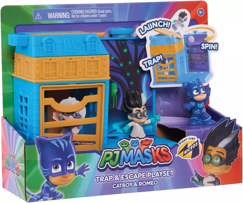 Giochi Preziosi PJ MASKS Trap & Escape Playset - Gekko, Owlette & Catboy Sets