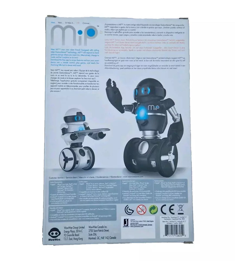 WOWWEE 0825 MIP Robot Friend RC Toy Android/IOS Compatible - Black & Silver