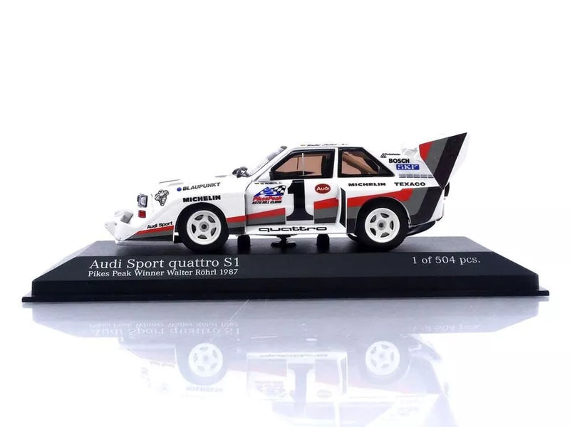 Minichamps 1/43 Audi Sport Quattro Model S1 Pikes Peak Winner 1987 Walter Rohrl