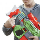 Nerf DinoSquad Rex-Rampage Motorized Dart Blaster, Clip + 20 Nerf Darts