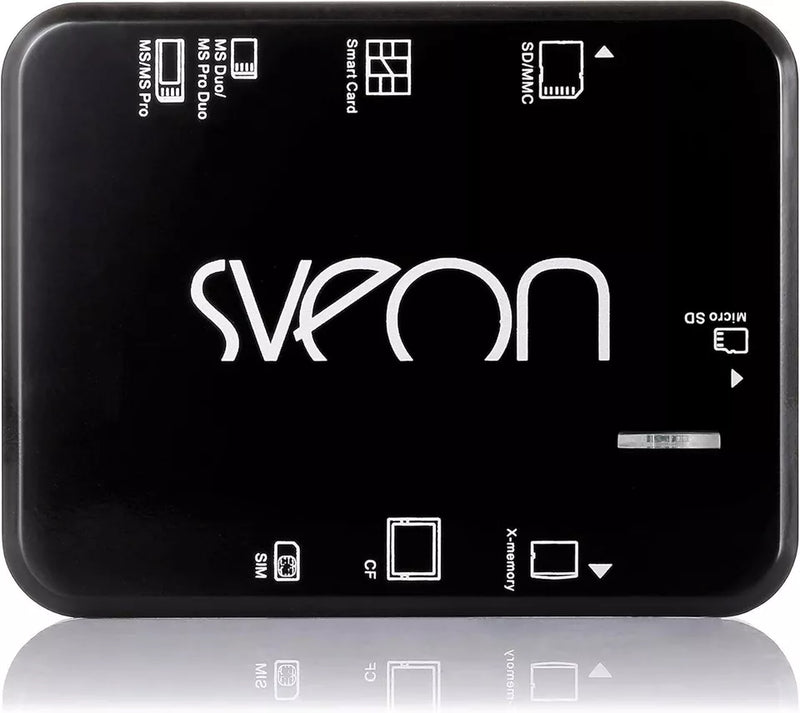 Sveon 7-Slot Smart Multi Card Reader USB - DNI 3.0 + Cards + SIM + CF - SCT016M