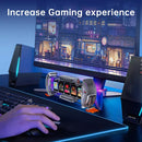 Divoom Times Gate Pixel Art Informative Display,WIFI 5pcs 128 * 128 IPS Screen,LED Digital Clock Lights Decorative with APP Control for Gaming Room Table Setup Decoration - Silver Grey