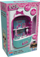 L.O.L Surprise Born 2 Travel Glitzy Suitcase With Built-in Mirror- Free Wheeling