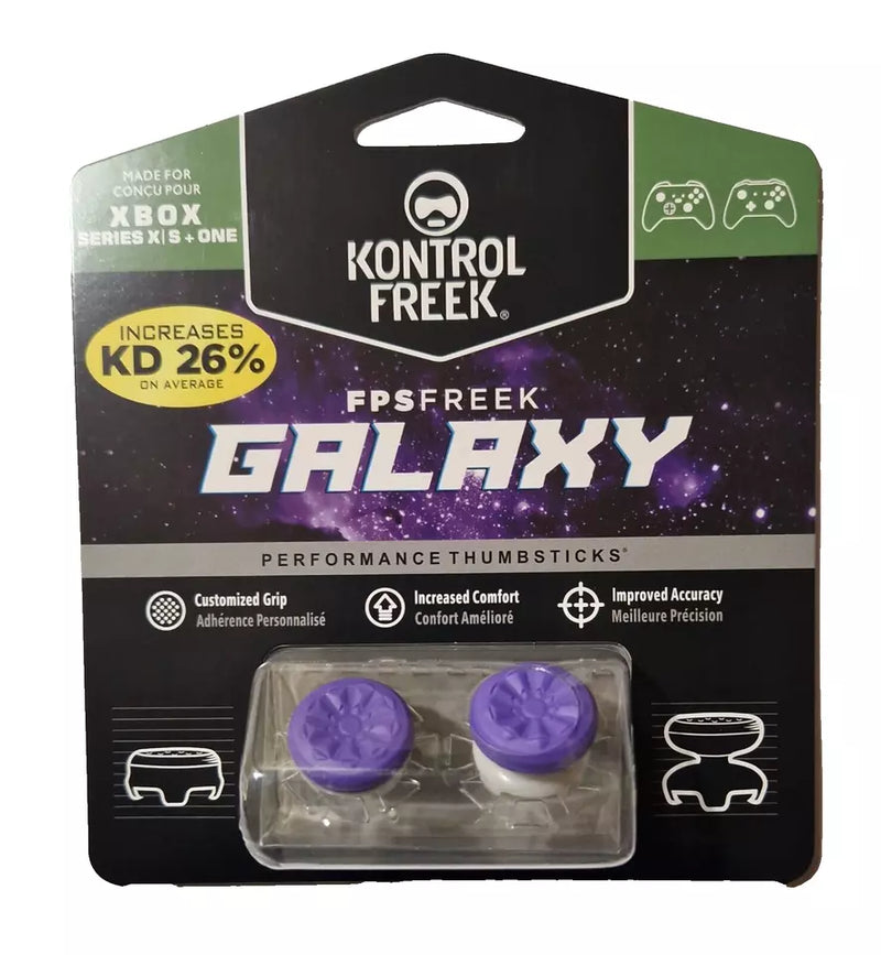 KontrolFreek FPS Freek Galaxy Purple Xbox Series X / S & One Performance Thumbsticks (4 PRONG)