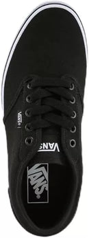 Vans Men's Atwood Casual Canvas Skate Shoes Trainers BNIB, Black / White - UK 7