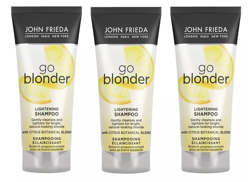 John Frieda Go Blonder Lightening Shampoo For Blonde Hair 75ml - Multipack