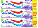 Aquafresh Active White Toothpaste Teeth Whitening Paste 100ml - Multipack