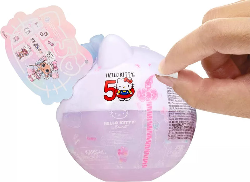 LOL Surprise Loves Hello Kitty 50th Anniversary Crystal Cutie Doll + 7 Surprises