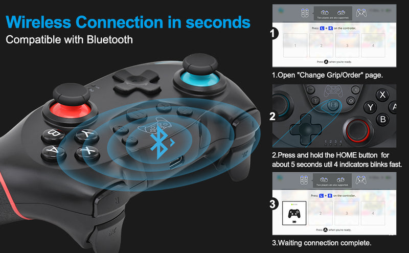 Wireless Controller Pro for Nintendo Switch Rechargeable Remote Switch