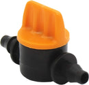 4mm Irrigation Fittings Micro Irrigation Valve Hose Pipe Connector Adaptor - 20 Pieces