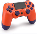 Wireless Controller for PS4/Pro/Slim/PC Bluetooth Gamepad Joystick Dual Vibrate - Sunset Orange