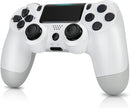 Wireless Controller for PS4/Pro/Slim/PC Bluetooth Gamepad Joystick Dual Vibrate - White