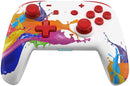 Wireless Switch Controller Pro for Nintendo Switch with Motion Vibration, Turbo Speed Function & Gyro Axis - Paint Splash