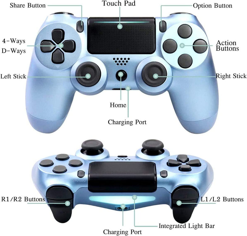 Dualshock 4 wireless controller best sale titanium blue