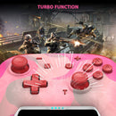Wireless Switch Controller Pro for Nintendo Switch with Motion Vibration, Turbo Speed Function & Gyro Axis - Bubble Gum