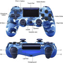 Wireless Controller for PS4/Pro/Slim/PC Bluetooth Gamepad Joystick Dual Vibrate - Blue Camo