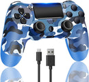 Wireless Controller for PS4/Pro/Slim/PC Bluetooth Gamepad Joystick Dual Vibrate - Blue Camo