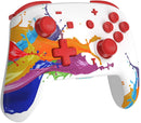 Wireless Switch Controller Pro for Nintendo Switch with Motion Vibration, Turbo Speed Function & Gyro Axis - Paint Splash