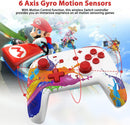 Wireless Switch Controller Pro for Nintendo Switch with Motion Vibration, Turbo Speed Function & Gyro Axis - Paint Splash