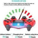 Wireless Controller for PS4/Pro/Slim/PC Bluetooth Gamepad Joystick Dual Vibrate - Red