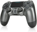 Wireless Controller for PS4/Pro/Slim/PC Bluetooth Gamepad Joystick Dual Vibrate - Steel Grey