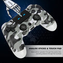 Wireless Controller for PS4/Pro/Slim/PC Bluetooth Gamepad Joystick Dual Vibrate - White Camo