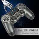 Wireless Controller for PS4/Pro/Slim/PC Bluetooth Gamepad Joystick Dual Vibrate - Steel Grey