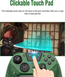 Green Elite Edition Wireless Bluetooth PS4 Controller Gamepad Button Programmable Joystick with Turbo/Gyro/HD Dual Vibration/Touch Panel/LED Indicator for PS4/PC/iOS & Android.