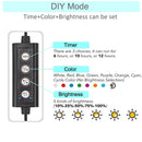 Fish Tank Lights, 14W LED Aquarium Light With Adjustable 24/7 Timer & Brightness