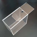 Small Acrylic Fish Tank Breeding Box, Nano Aquarium With Sliding Lid - 4L or 8L