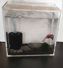Small Acrylic Fish Tank Breeding Box, Nano Aquarium With Sliding Lid - 4L or 8L