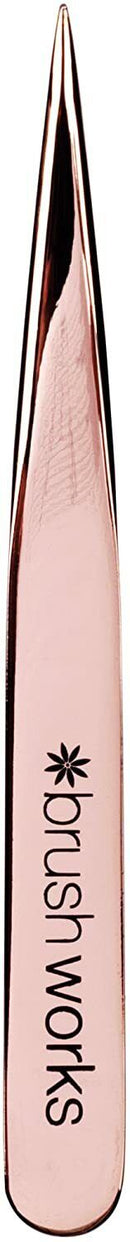 Brushworks Rose Gold HD Luxury Brow Kit  With 2 Brow Brushes, Tweezers & 1 Comb