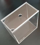 Small Acrylic Fish Tank Breeding Box, Nano Aquarium With Sliding Lid - 4L or 8L