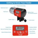 Automatic Fish Feeder 200ml Large Capacity Aquarium Auto Feeders For Fish Food - Red