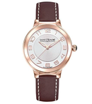 Saint Honoré Women's Analogue Quartz Watch with Brown Leather Strap 7220528ABR