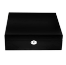 Elegant Frosted Wood 10 Piece Watch Box with Black Velvet Lining Storage Case