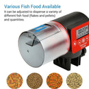 Automatic Fish Feeder 200ml Large Capacity Aquarium Auto Feeders For Fish Food - Red
