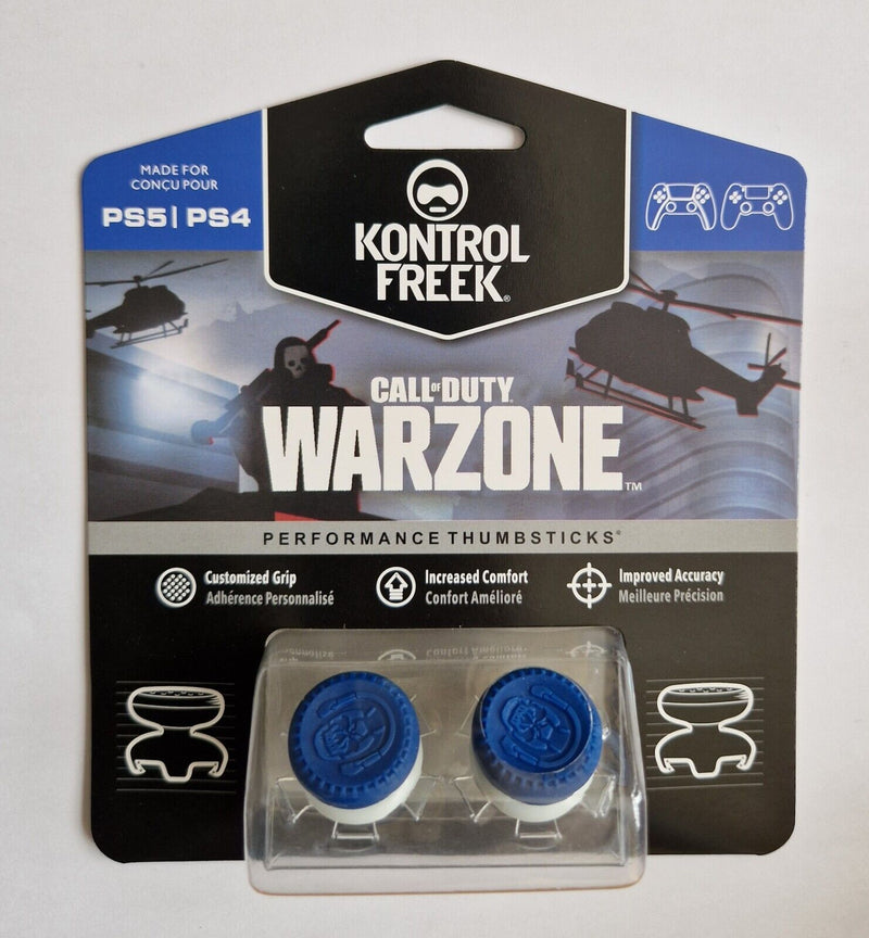 KontrolFreek FPS Freek Warzone Blue PS5 PS4 Performance Thumbsticks Thumb Grips