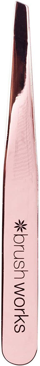 Brushworks Rose Gold HD Luxury Brow Kit  With 2 Brow Brushes, Tweezers & 1 Comb