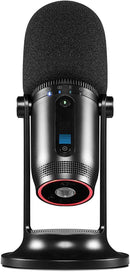 THRONMAX MDrill One Jet Black USB Condenser Microphone for Podcasts/Streaming//Gaming + Kit