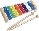 CASCHA Colourful Wooden Xylophone Toy for Children with 2 Mallets